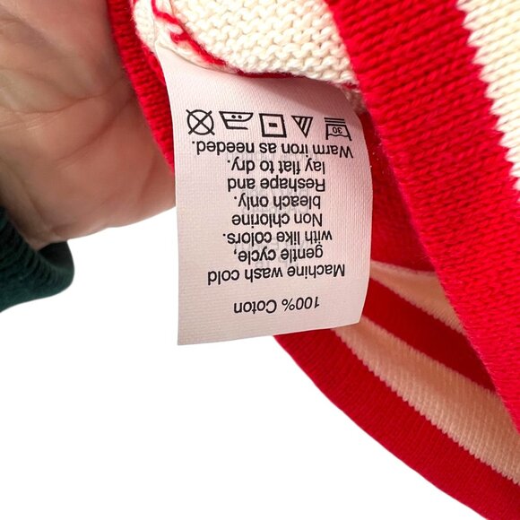 J.Crew Factory Striped Knit Long Sleeve Cotton Top Red White Size XXS NWT - Picture 9 of 10